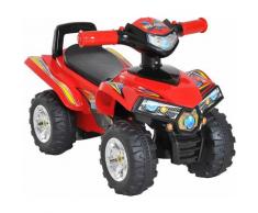 Quad Giocattolo per Bambini con 4 Ruote Clacson Musica Luci 60 × 38 × 42cm in PP Rosso - Homcom