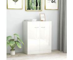 Credenza in Lengo con 2 ante Cassettiera Mobiletto ingresso Elegante vari colori colore : Bianco