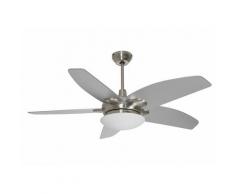 Pur Line - Ventilatori da soffitto 38 W molto silenzioso con lampada LED e controllo remoto per