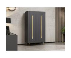 Multiuse Cabinet Jose - con Ripiani - da Ingresso, Soggiorno - Antracite in Truciolare Melaminico