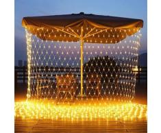 LED Net String Lights 3mx2m 200 Collegabile LED Mesh Fairy String Lights 8 Modalità Natale Net