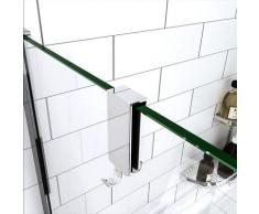 Doppio Gancio porta-accessori portasciugamani adattabile box doccia in Vetro di spessore da 8-10 mm