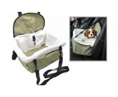 Eden Store - Trasportino Cane Gatto Auto Taglia Piccola Cintura Sicurezza Seggiolone Stoffa
