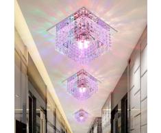 Stoex - Lampadario in Cristallo Scintillante Plafoniera Di Lusso Moderna Plafoniere a Cubo a Led