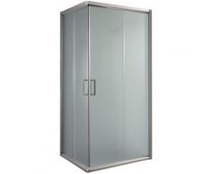 Box doccia scorrevole vetro stampato h 198 mod. Alabama 75x75 cm quadrato