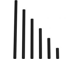 Tubo di estensione in metallo per lampade a sospensione o da tavolo | 20 cm - Nero - Nero