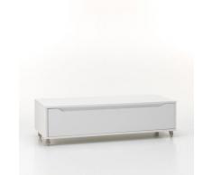 Cassettiera con Ruote 1 Cassetto 120x45x32 cm in Legno Belsk Bianco Opaco - TFT