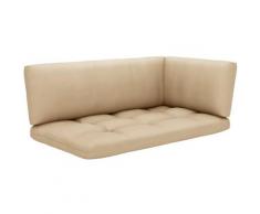 Cuscini per Divani su Pallet 3 pz Beige Vidaxl Beige