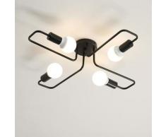 Goeco - Plafoniera Vintage, Lampadario Industriale 66cm, 4-Luci E27 Lampade da soffitto per Camera