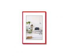 Cornice Foto Stampe Portafoto Quadro Minimal HOOKER PVC Colore ROSSO 18x24 cm