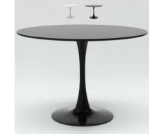 Ahd Amazing Home Design - Tavolo Tulip rotondo 100cm bar cucina sala da pranzo nero bianco Tulipan