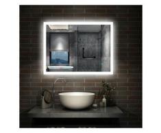 Specchio bagno led da parete luce bianca fredda 6000k con antiappannamento IP44 lampada a risparmio