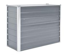 Vidaxl - Letto Rialzato Giardino in Acciaio Zincato 100x40x77 cm Grigio Grigio