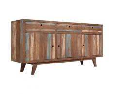 Vidaxl - Credenza in Legno Massello Stile Vintage 145x40x75 cm Marrone