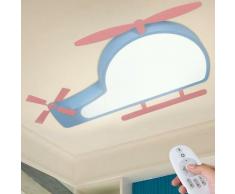 Plafoniera LED Elicottero Cameratta Bambini Luce Dimmerabile Lampada Telecomando