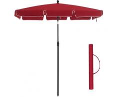 Ombrellone da Balcone Rettangolare 2 x 1,25 m, Protezione UPF 50+, Parasole Inclinabile, Telo