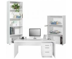 Scrivania da ufficio Elegante postazione porta PC per cameretta Made in Italy -Ufficio completo