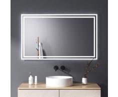 Specchi luminosi per bagno con Anti-Appannamento e Interruttore meccanico, Specchio da Parete