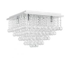 Lampadario ultra elegante da salotto soggiorno a prisma cristalli artificiali