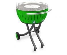 barbecue a carbonella portatile 60cm verde - lg-gr-600 - lotusgrill