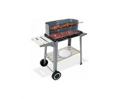 Grill Barbecue BBQ a Carbone con Route Griglia XXL e Piano di Lavoro