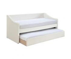 Letto per bambini in poliuretano bianco BEKKER - Bianco