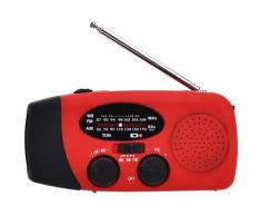 Asupermall - Radio portatile con lampada da lettura con torcia am/fm noaa Weather Power Bank per