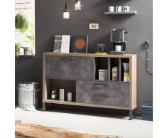 Cassettiera stile industriale per soggiorno e camera da letto Melbourne