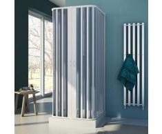 Box Doccia 3 Lati 100x100x100 Cm 2 Ante A Soffietto In Pvc H185 - Dorini