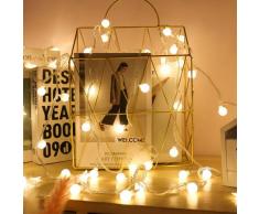 Litzee - Catena Luminosa led Filo Luci Esterno con 100 Lampadine Luci Decorative Luminarie