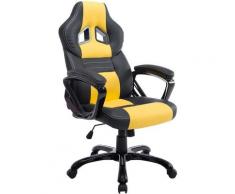 CLP - Sedia da ufficio XL Pedro Nero/giallo
