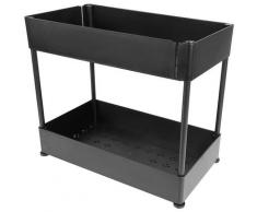 ®Organizzatore sotto lavello Scaffale sotto lavello a 2 ripiani Scaffale portaoggetti per cucina da