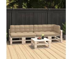 Vidaxl - Cuscini per Divani su Pallet 5 pz Beige Beige