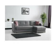Divano letto ad angolo 259X145 cm Victoria colore Grigio | grigio