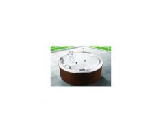 Mini piscina idromassaggio da esterno circolare airpool e idro, cromoterapia, radio 200x200x80cm