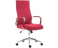 Sedia Ufficio Girevole Kolumbus In Similpelle Scrivania Studio Regolabile colore : Rosso