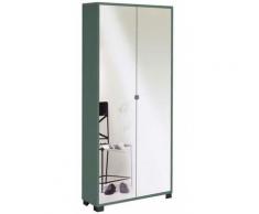 Armadio 2 ante con specchio naturale h190 l83 p29 colore titanio 747spk sarmog - Sarmog