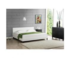 Letto Imbottito con Testiera - Letto Matrimoniale King Size 180x200cm Rivestimento in Similpelle,
