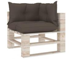 Vidaxl - Cuscini per Divani su Pallet 3 pz Grigio Talpa in Tessuto Grigio talpa