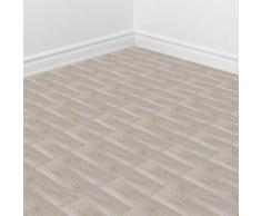 Randaco Pavimento in PVC/moquette per interni/pavimento vinilico antisdrucciolo (quercia bianca,