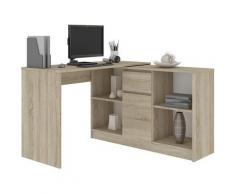 KERESTE | Scrivania componibile angolare + cassettiera 120x126x79 / 77 cm | Tavolo per computer