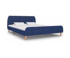 Vidaxl - Giroletto in Tessuto 160x200 cm Blu Blu