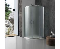 Box Doccia Semicircolare Giada 80X80 6 Mm Cristallo Opaco