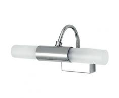 Intec - Applique Metallo Cromo Diffusori Cilindrici Vetro Lampada da Bagno G9 spot-b-roby