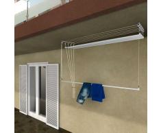 Stendibiancheria da Soffitto Salvaspazio per Interni e Esterni con 5 Aste da 200cm (altezza