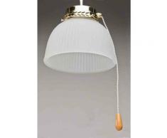 CFG E338 Kit Luce globo in vetro aperto per Ventilatori a soffitto EV029 finitura Ottone - Luce