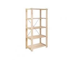 Astigarraga - Sistema di scaffalature Evolution 5 175x76,7x43cm in pino massiccio