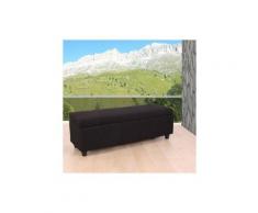 Panca a Contenitore in Tessuto per camera da letto è ingresso 114x45x45cm colore : nero