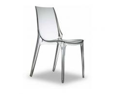 Sedia Vanity Chair set da 4 policarbonato Made in Italy | Colori Scab Policarbonato: Trasparente