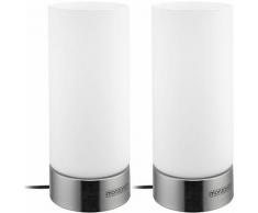Monzana - lampade da tavolo 2 pz lampada da comodino scrivania funzione touch 3 livelli di